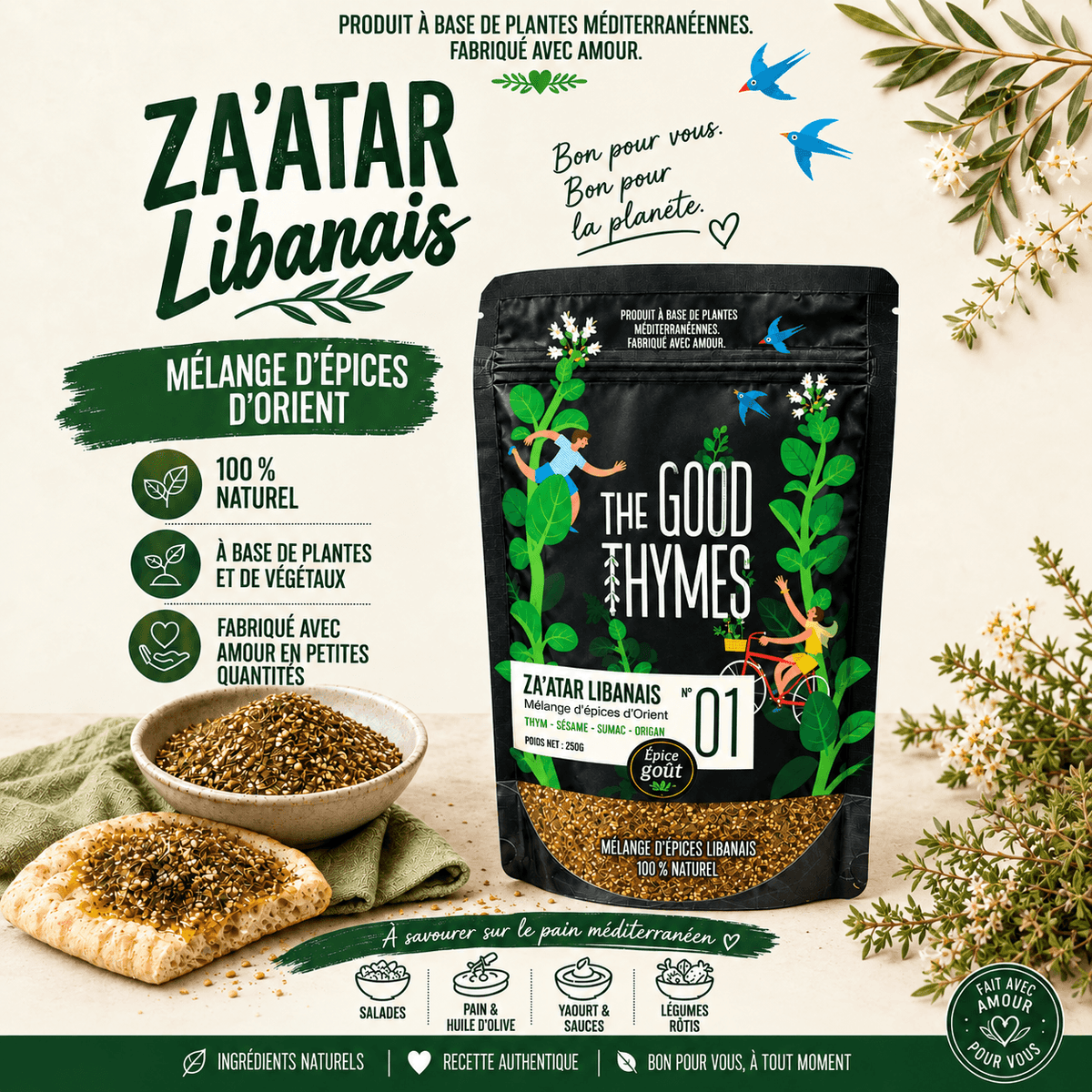 Zaatar Libanais 100% Naturel